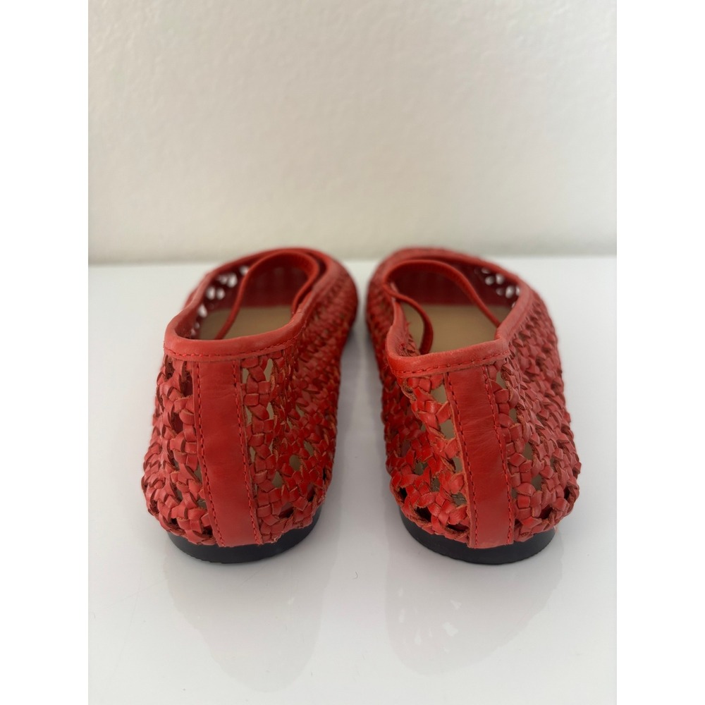 Madewell Greta Ballet Flat Southwestern Clay Woven Leather Mary Jane NQ312 6.5 - Picture 3 of 9